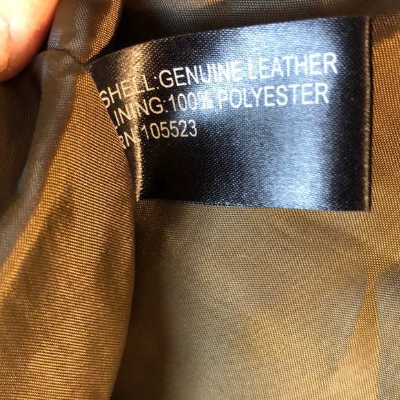 PRETTY FACE OLIVE GREEN LEATHER JACKET - Picture 6 of 7